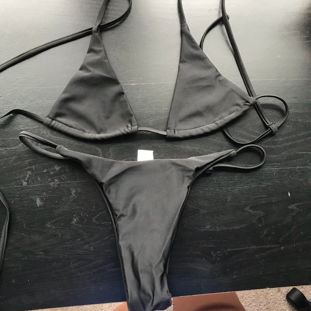 (NEW) Zaful Bralette Thong Bikini Set